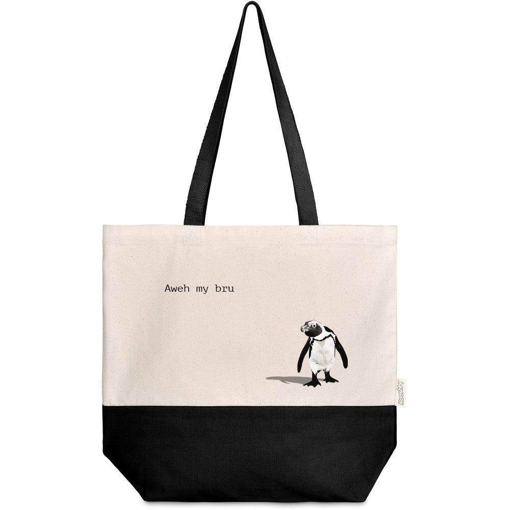 Two tone Tote Bag – Aweh My Bru