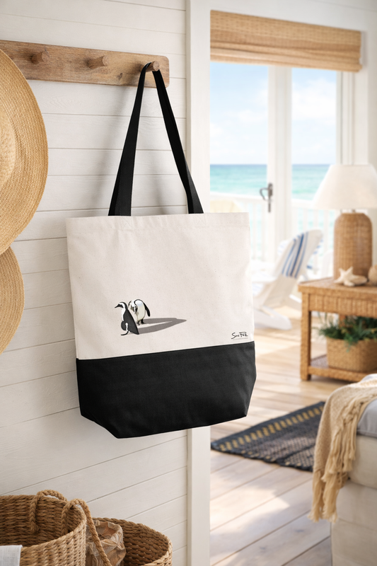 Two tone Tote Bag – Penguins
